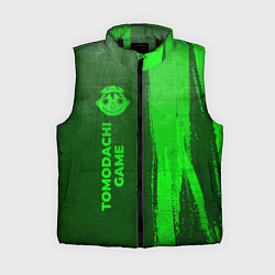 Женский жилет Tomodachi Game - green gradient по-вертикали, цвет: 3D-черный