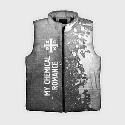 Женский жилет My Chemical Romance - grey gradient по-вертикали, цвет: 3D-черный