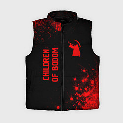 Женский жилет Children of Bodom - red gradient вертикально, цвет: 3D-черный