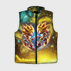 Женский жилет Sonic and Shadow battle in space - movie