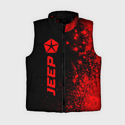Женский жилет Jeep - red gradient по-вертикали, цвет: 3D-черный