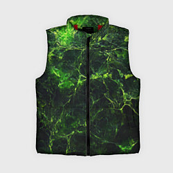 Женский жилет Зеленая ядовитая текстура