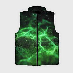 Женский жилет Зеленая связь текстура