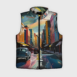 Женский жилет Улица в стиле экспрессионизм