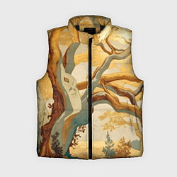 Женский жилет Дерево в японском стиле
