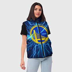 Женский жилет Голден Стэйт Уорриорз в разрядах молнии, цвет: 3D-красный — фото 2