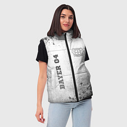 Женский жилет Bayer 04 - white gradient вертикально, цвет: 3D-черный — фото 2