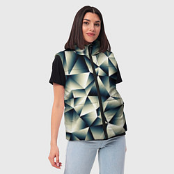 Женский жилет Осколки льда, цвет: 3D-черный — фото 2