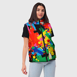 Женский жилет Абстрактная графика, цвет: 3D-светло-серый — фото 2