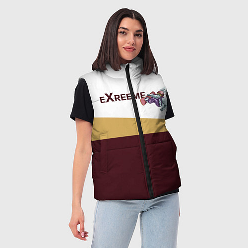 Женский жилет Экстрим сноуборд / 3D-Красный – фото 3