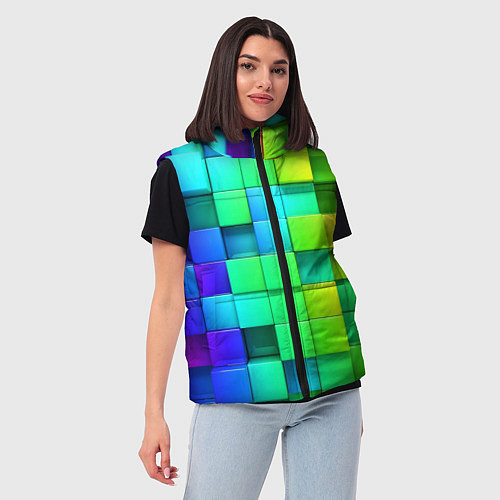 Женский жилет Square 2 / 3D-Черный – фото 3