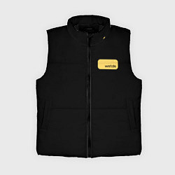 Женский жилет Запойная панда, цвет: 3D-черный