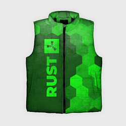 Женский жилет Rust - green gradient по-вертикали, цвет: 3D-черный