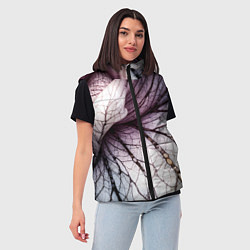 Женский жилет Раскрытый цветок, цвет: 3D-черный — фото 2