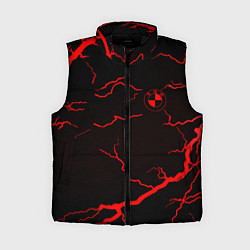 Женский жилет BMW storm red color, цвет: 3D-черный