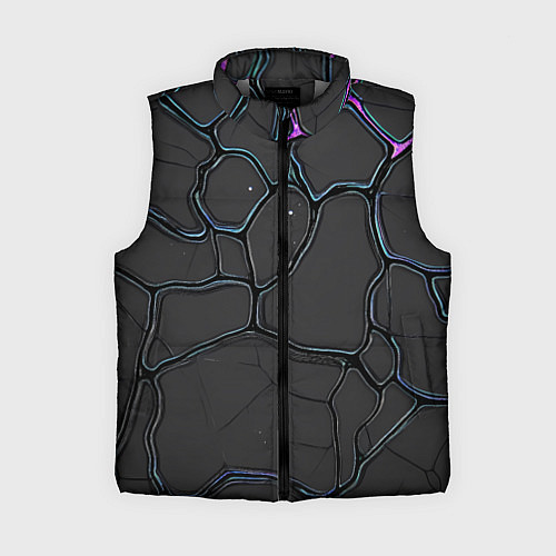 Женский жилет Плита хай-тек текстура / 3D-Светло-серый – фото 1