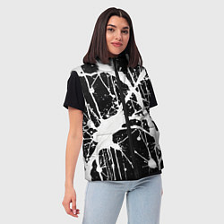 Женский жилет Брызги белой краски, цвет: 3D-светло-серый — фото 2