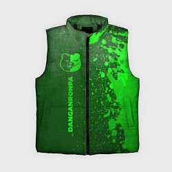 Женский жилет Danganronpa - green gradient по-вертикали, цвет: 3D-черный