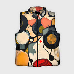 Женский жилет Абстракция с кругами и краской