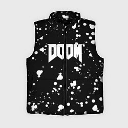 Женский жилет Doom белые краски всплеск