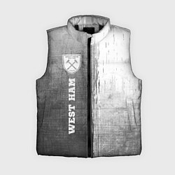 Женский жилет West Ham - grey gradient по-вертикали, цвет: 3D-черный