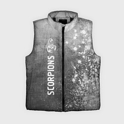 Женский жилет Scorpions - grey gradient по-вертикали, цвет: 3D-черный