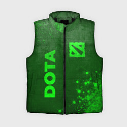 Женский жилет Dota - green gradient вертикально, цвет: 3D-черный