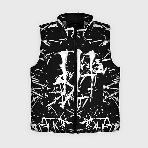 Женский жилет Monster energy белые штрихи краско / 3D-Светло-серый – фото 1