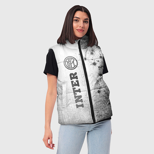 Женский жилет Inter - white gradient по-вертикали / 3D-Черный – фото 3