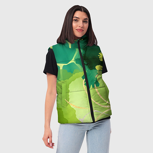 Женский жилет Вдохновленный природой / 3D-Светло-серый – фото 3