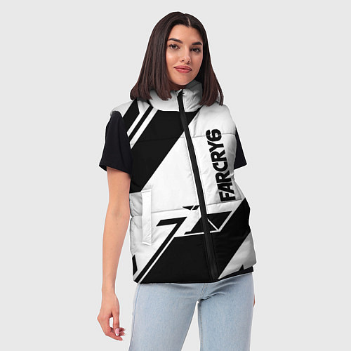 Женский жилет Farcry6 геометрия полосы / 3D-Черный – фото 3