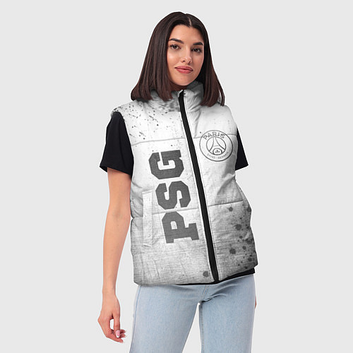 Женский жилет PSG - white gradient вертикально / 3D-Черный – фото 3