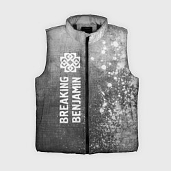 Женский жилет Breaking Benjamin - grey gradient по-вертикали, цвет: 3D-черный