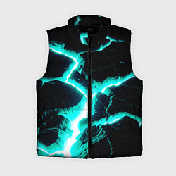 Женский жилет Color light blue black, цвет: 3D-черный