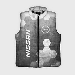 Женский жилет Nissan - grey gradient вертикально, цвет: 3D-черный