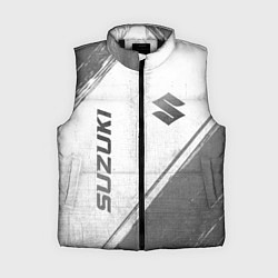 Женский жилет Suzuki - white gradient вертикально, цвет: 3D-черный