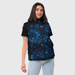 Женский жилет Боке блестяшки на черном, цвет: 3D-черный — фото 2