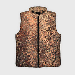 Женский жилет Светлый коричневый абстрактная текстура