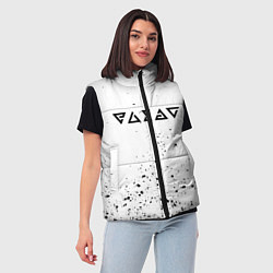 Женский жилет Ведьмак брызги красок, цвет: 3D-черный — фото 2