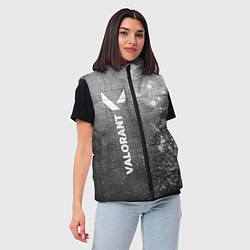 Женский жилет Valorant - grey gradient по-вертикали, цвет: 3D-черный — фото 2