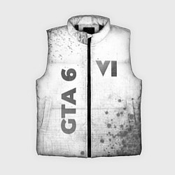 Женский жилет GTA 6 - white gradient вертикально, цвет: 3D-черный