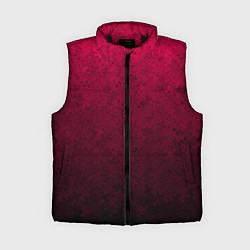 Женский жилет Текстурный тёмно-розовый градиент