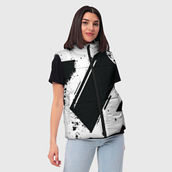 Женский жилет Color black white, цвет: 3D-черный — фото 2