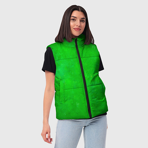 Женский жилет Свет зелёного фонаря / 3D-Черный – фото 3