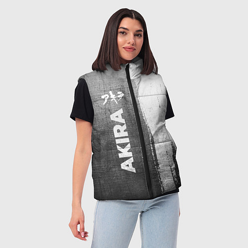 Женский жилет Akira - grey gradient по-вертикали / 3D-Черный – фото 3