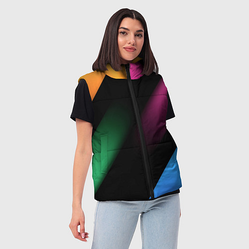 Женский жилет Multicoloured / 3D-Черный – фото 3