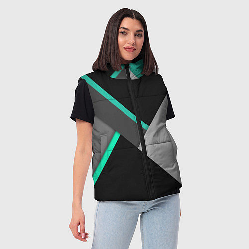 Женский жилет Multicoloured / 3D-Черный – фото 3