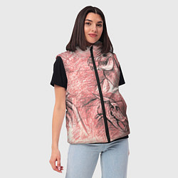Женский жилет Черепа лошадей - эскиз, цвет: 3D-черный — фото 2
