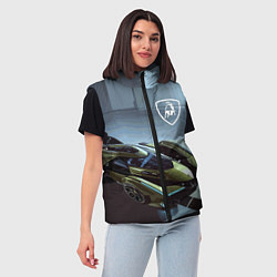 Женский жилет Lamborghini - motorsport extreme, цвет: 3D-черный — фото 2