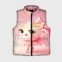 Женский жилет Балерина капучино розовый, цвет: 3D-красный